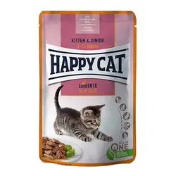 پوچ بچه گربه با طعم اردک در سس هپی کت - Happy Cat Kitten Duck