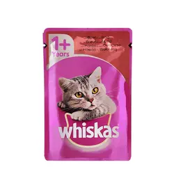 پوچ گربه با طعم گوشت گوساله ویسکاس 100 گرم - Whiskas Beef
