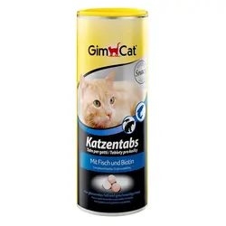 قرص پوست و مو گربه حاوی بیوتین و ماهی جیم کت - GimCat Tabs