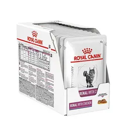 غذای پوچ رنال گربه با طعم مرغ رویال کنین - Royal Canin Renal Wet