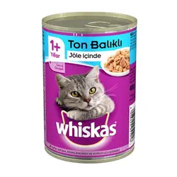 کنسرو گربه 400 گرمی با طعم ماهی تن ویسکاس - Whiskas Tuna