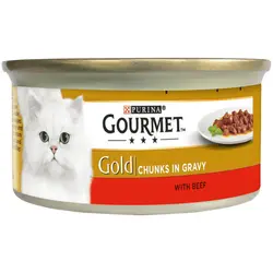 کنسرو گربه خورشتی با طعم گوشت گورمت - Gourmet VE SOSLU Sığır Etli