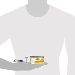 کنسرو گربه خمیری با طعم بوقلمون گورمت - Gourmet KIYILMIŞ Hindi Etli