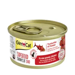 کنسرو گربه با طعم فیله ماهی تن و گوجه جیم کت - GimCat Tuna Fillet