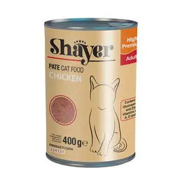 کنسرو گربه 400 گرمی شایر با طعم مرغ - Shayer Chicken