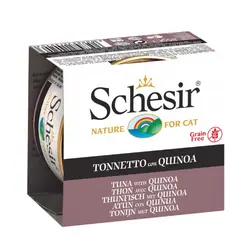 کنسرو 85 گرمی گربه ماهی تن و کینوا شسیر - Schesir Tuna With Quinoa