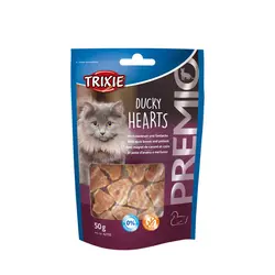 تشویقی گربه قلبی شکل با طعم اردک تریکسی - PREMIO Ducky Hearts
