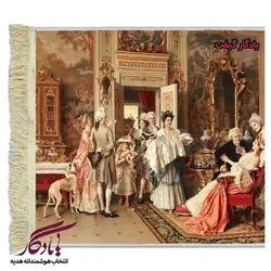 تابلو فرش ماشینی طرح فرانسوی نوزاد کد f97