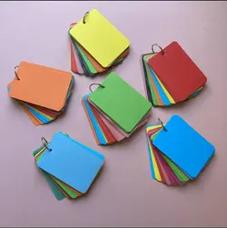 دفترچه حلقه ای برگه رنگی