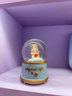 گوی موزیکال پمپی متوسط طرح دختر