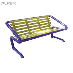 نیمکت فلزی پشتی دار پارکی ABN-2651i
