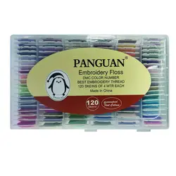 نخ گلدوزی پنگوئن بوبین دار 120 رنگ کد دمسه