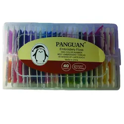 نخ گلدوزی پنگوئن بوبین دار 40 رنگ کد دمسه