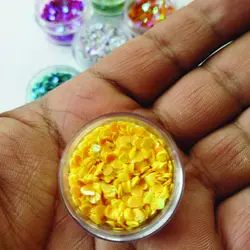 اکلیل تزئینی مدل قلب آلمامد (پولک طرح دار) 7 رنگ