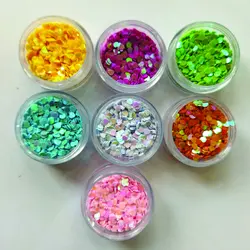 اکلیل تزئینی مدل قلب آلمامد (پولک طرح دار) 7 رنگ