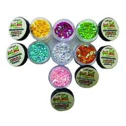 اکلیل تزئینی مدل قلب آلمامد (پولک طرح دار) 7 رنگ