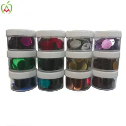 پولک ریالی تزئینی رنگی در بسته 12 رنگ