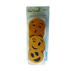 تکه دوزی نمدی ایموجی آلما 5 عددی