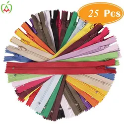 زیپ 20 سانتی رنگی بسته 25 عددی (شلوار - دامن، کاردستی)