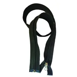 زیپ کاپشن پلاستیکی مشکی 70 سانتی متری (دنده پلاستیک شماره 5)