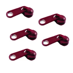 سرزیپ پلاستیکی زرشکی سایز 5 بسته 5 عددی