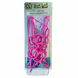 عینک عروسک سازی صورتی آلمامد بسته 10 عددی