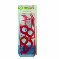 عینک عروسک سازی قرمز آلمامد بسته 10 عددی