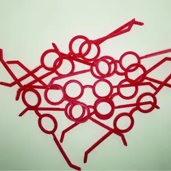 عینک عروسک سازی قرمز آلمامد بسته 10 عددی