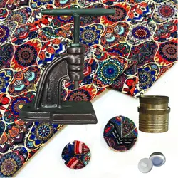 قالب دکمه برنجی 7 سایز
