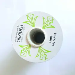 نوار اریب ساتن مشکی ارکیده طول 91 متر