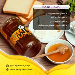 عسل چهل گیاه 500 گرمی-گرید B