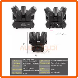 مووینگ بیم سه کله ال ای دی METALAX