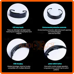 عینک هوشمند نورپردازی ال ای دی Shining Glasses