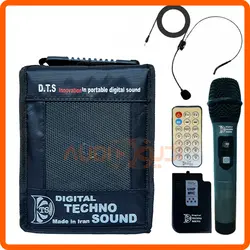 اکو همراه 5 اینچ با میکروفن بی سیم دستی و هدمیک تکنوساند TS60RECWHB