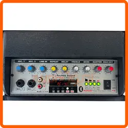 اکو همراه 6 اینچ با میکروفن بی سیم دستی و هدمیک تکنوساند PTR4WHB
