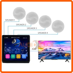 آمپلی دیواری اندروید لمسی 4 اینچ METALAX PA530