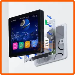 آمپلی دیواری اندروید لمسی 4 اینچ METALAX PA530