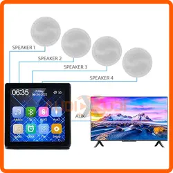 آمپلی دیواری لمسی 4 اینچ METALAX PA430