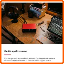 کارت صدا Focusrite Scarlett 4i4 4th Gen