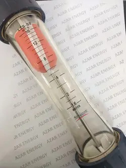 روتامتر دبی سنج استوانه ای شیشه ای آب 16 متر مکعب بر ساعت