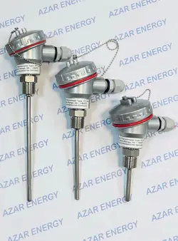 سنسور دما PT100 هد دار غلاف 5 سانت