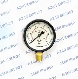 گیج فشار خشک پکنز صفحه 10 سانت 10 بار