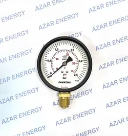 گیج فشار خشک پکنز صفحه 10 سانت 2.5 بار