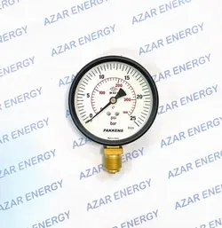گیج فشار خشک پکنز صفحه 10 سانت 25 بار