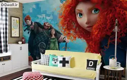 پوستر دیواری اتاق کودک و انیمیشن شجاع دل B0141