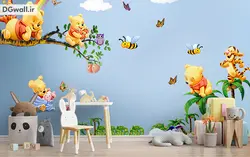 پوستر دیواری اتاق کودک، پو و دوستان بامزه B0220