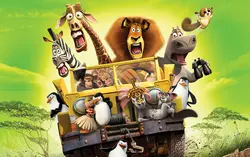 پوستر دیواری اتاق کودک، طرح کارتون ماداگاسکار B0154