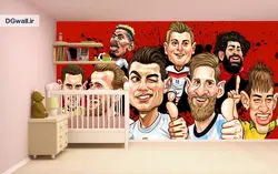 پوستر دیواری اتاق نوجوان فوتبالی B0338