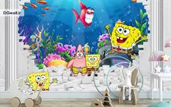 پوستر دیواری اتاق کودک بابا اسفنجی و پاتریک B0315