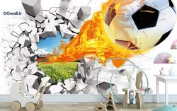 پوستر دیواری اتاق نوجوان فوتبالی B0279